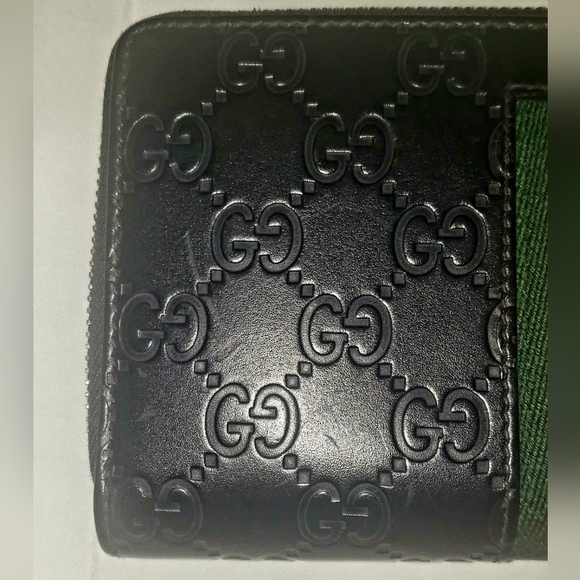 Gucci Black Guccissima Ziparound Leather Wallet - Picture 3 of 8